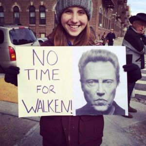 TCS NY Marathon 2014 Sign "Walken"